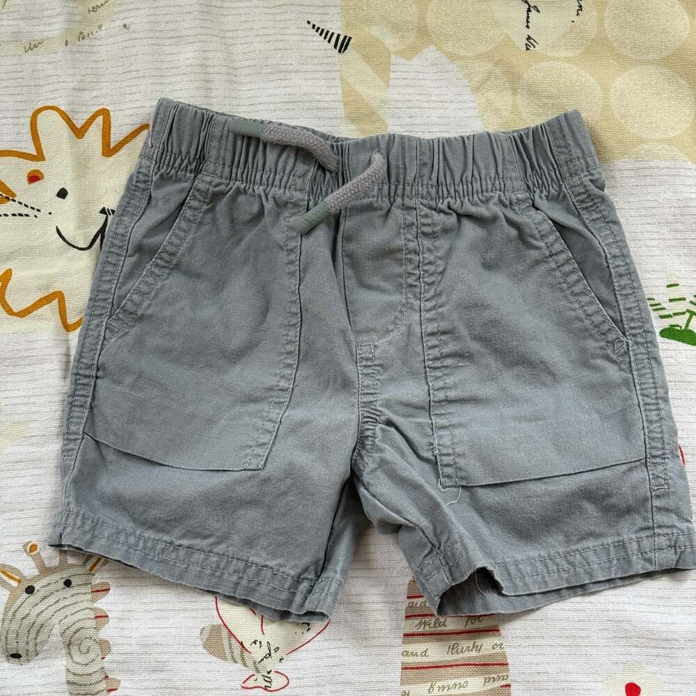Garanimals Toddler Boys Gray Cotton Woven Pull-On Shorts 18M